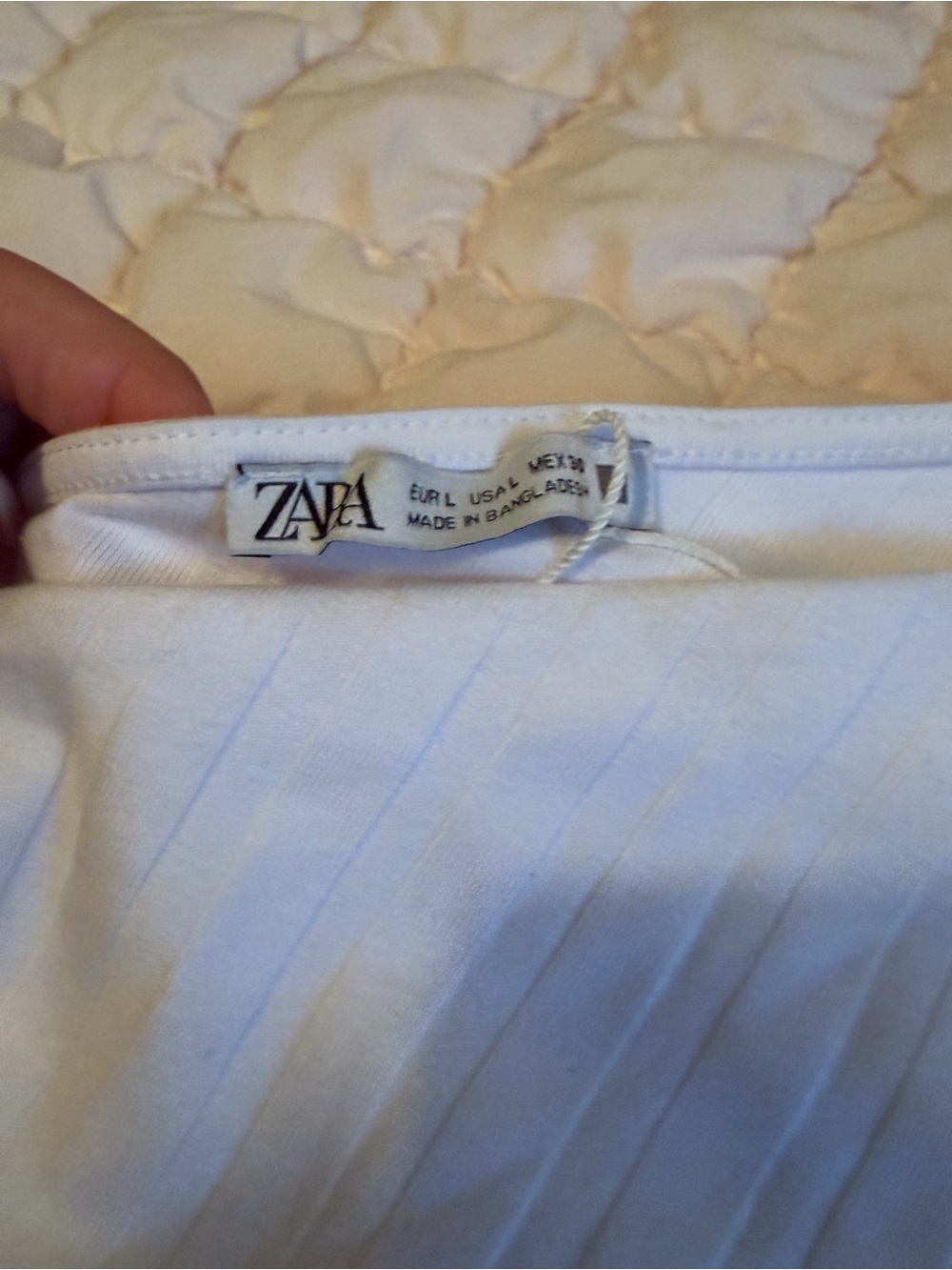 Zara Ribbed One-Shoulder Bodysuit - Picture 3 of 3